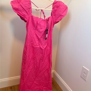 Fashion Nova Vibrant Pink Dress